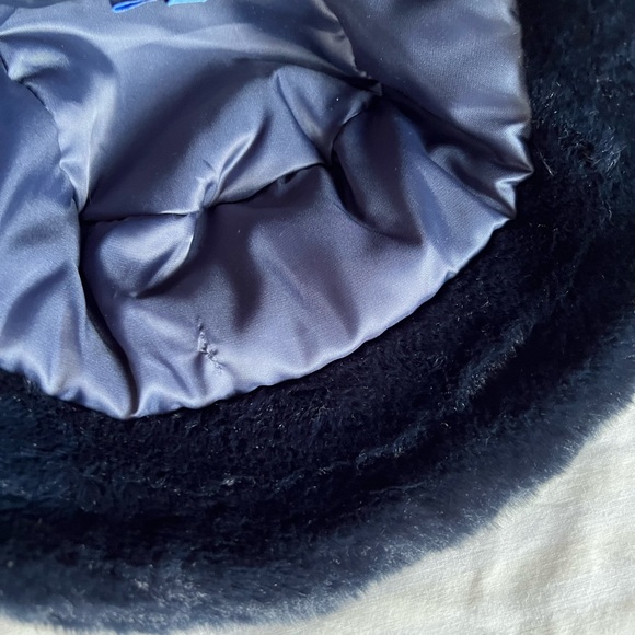 J. McLaughlin Gorgeous Blue Faux Fur Bucket hat S M 24 inch circumference - Picture 7 of 7